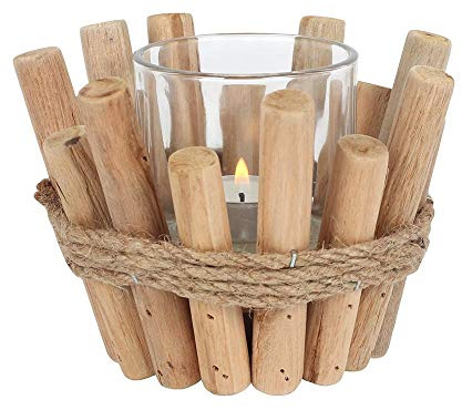 something different Single Driftwood Candle Holder