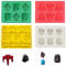 CHEPL Star War Shaped Mold 4PCS Star Wars Silicone Ice Trays Silicone Mold Ice Cube Tray for Star Wars Lovers or Party Theme