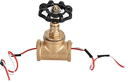 Les-Theresa Interruptor de luz Vintage Steampunk de 3/4 pulgadas, interruptor de lámpara negro Retro industrial con cable rojo, cable blanco para la tienda del hogar