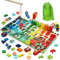 MARAYAN, Montessori Buchstaben Zahlen Spiele ab 3 Jahre,angelspiel Holz, Formen und Farben erkennen,geschicklichkeitsspiele, lernspielzeug Kinder,ABC Spiel,Motorikspielzeug,Geschenk