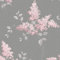 Phoebe Floral Wallpaper Pink/Grey - Leaves - Belgravia 59001