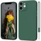 MSEVC iPhone 12 Case 6.1-inch Silicone Slim Case Dark Green - Anti-Slip, Heavy Duty Protection, Anti-Fingerprint, Anti-Scratch, Wireless Charging Compatible