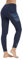 Santic Radlerhose Fahrradhose Damen Lang mit Sitzpolster Gepolsterte Radhose Atmungsaktiv Tights Elastisch Hosen Blau EU 3XL