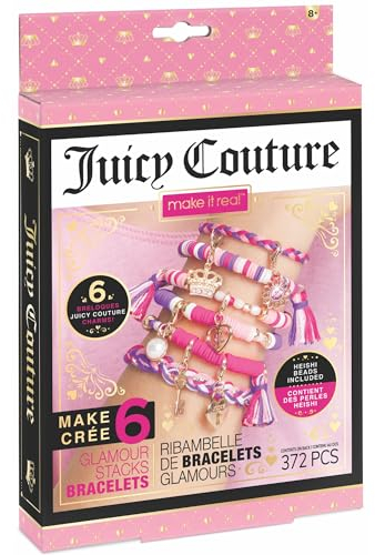 Juicy Couture Glamour Armbänder | DIY Schmuckset | Armbänder Selber Machen | Kinder Schmuck Basteln | Jugendliche Armschmuck | Heishi Perlen Armband | Kreatives Bastelset