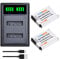 PowerTrust 2Pcs EN-EL12 Battery and Charger for Nikon Coolpix A1000 A900 S9700 W300 B600 S9600 S32 S31 P310 AW110s AW120 S9400 S800c S9050 S1200pj S1200pj