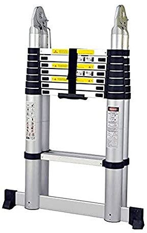 MAKIVI Telescoping Ladder 5m Double Telescopic Ladder Versatile Foldable Extendable Portable Multipurpose Ladder for All Your DIY Needs (Size : 2.5M+2.5M) Marriage