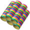 Luftschlangen Papier bunt Party Deko Geburtstag Hochzeit Set holografisch, Stück:5 Stück, Luftschlangen:Bunt Motiv 2
