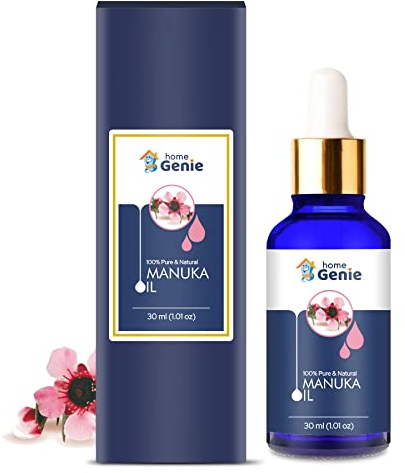 Home Genie Manuka Oil (Leptospermum scoparium) 100% Pure Natural Oil Therapeutic Grade Oil Replenishing Facial Oil Bath Oil Brightening Facial Fresh Oil Skin Care Oil - 30ml(1.01floz), with Dropper