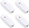ZHIQIN 4PCS Interruptor lampara Interruptor lampara Mesilla 10A 250V Interruptor LED Pasante Con Luz LED Para Lámpara De Mesa De Dormitorio Lámpara De Cama (Blanco)
