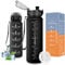 Vikaster Borraccia Sportiva, Borraccia 500ml, Senza BPA & Prova di Perdite, Bottiglia Acqua Bambini, Scuola, Bici, Palestra, Yoga, Ufficio