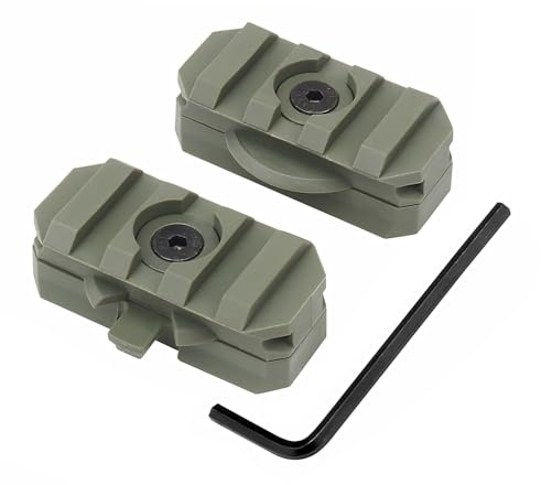Qavctw 2 Pack Schnellhelm Seitenschienen Adapter Mount Kit 360 Grad drehende Taktische Schiene Zubehör