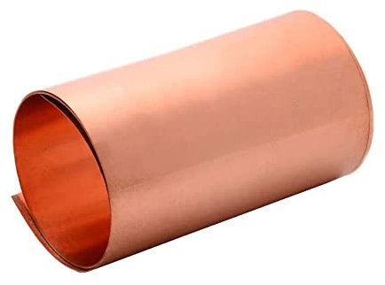 UYSELA Dünnblechfolie, Reines Kupfer Folienblatt Dünne Cu-Metallfolienrolle, Reiner Kupferstreifen Für Elektrische Reparaturen, Löten, Basteln / 1 Stück / 0,5 X 30 X 1000 Mm/1 Pcs/0.5 * 50 * 1000Mm