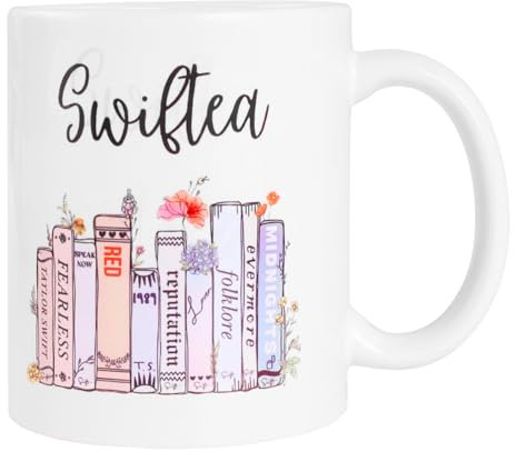 Personalised Mug - Printed Coffee Mug Swiftea Design, Birthday Gifts Ideas for Her, Personalised Gifts for Women, Wife, Grandma, Funny Mugs for Mother’s Day, Her Special Moments, 350ml Cup