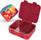 Jarlson® Brotdose Kinder mit Fächern MILI | Lunchbox BPA frei | Bento Box auslaufsicher | Snackbox | Jausenbox für Kindergarten und Schule |1000 ml - Leichtgewicht (Drache Rot)