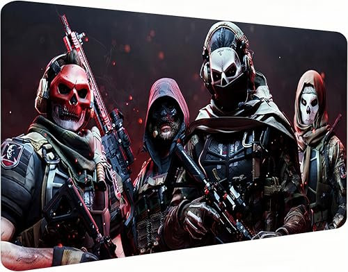 Call of Duty mouse pad|Gaming mouse pad 800x300|Stitched edge mouse pad black and white|Keyboard mat|Large mouse mats for desk (XL)