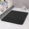 COSYLAND Duschmatte rutschfest 60 × 60cm - Duscheinlage rutschfest mit Ablauf - Weiche PVC-Luffa Antirutschmatte Badewanne - Schnell Trocknende Badematten - Schwarz