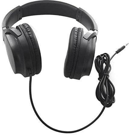 Swiixxer Guitar Headphone Guitar Amplifier Audio Mixer over Ear Headset Retractable Foldable Wired Stereo Headphone