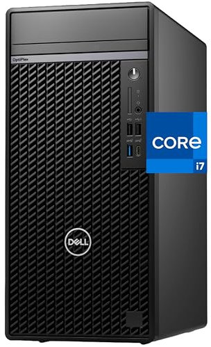 Dell OptiPlex 7020 Tower Plus Computer, Intel Core i7-14700, 64GB RAM, SSD NVMe 2TB, USB-C, DisplayPort, HDMI, Wi-Fi integrato, BT, Windows 11 Pro, Nero Desktop