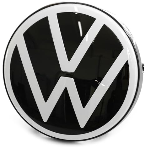 Volkswagen 1T3853601AWA Emblem VW Zeichen vorn Logo, weiß/schwarz