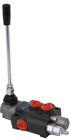 Válvula de control hidráulico: válvulas de control direccionales hidráulicas P40 Válvula de control de velocidad serie de la serie de la palanca de seguridad de división ajustable con 1 bobina, 3 válv