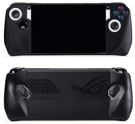 Protective Case for Asus ROG ALLY Gaming Console Handheld Console Protective Case with Surface Spray Paint and Contrasting Color (Black)