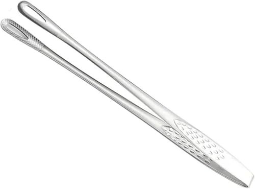 KYUEPONG BBQ Tongs,Kitchen Tongs,Grill TongsBBQ Kitchen Tongs Stainless Steel Barbecue Tongs Clip BBQ Grill Meat Tongs Cooking Tweezers for Food Utensils Kitchen Accessories Accessories(24cm)