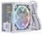 Fluxioxtna Fuente Alimentación PC para Juegos 650W-850W Enfriamiento Avanzado E Iluminación LED Colorida con 24 Pines (20+4pin 8pin Port