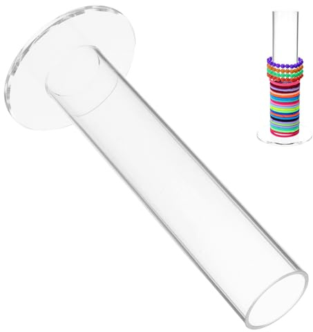 CTIRCHIU Organizer für Haargummis aus Acryl mit Transparentem Design Multifunktionaler Scrunchie Präsentationsständer zur Stilvollen Aufbewahrung und Display für Damen und Mädchen