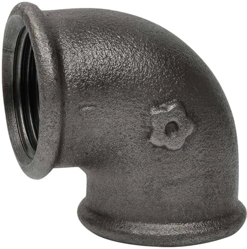 Coude 90° en fonte malléable coeur noir femelle/femelle EN 10242-1''1/4