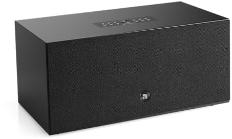 Audio Pro C20 W Wireless Multiroom Stereo Speaker 190 W Class D Amplifier, WiFi Bluetooth 5.0, TV ARC Input, Optical Input, Phono MM Input, Subwoofer Output (Black) | Built-in RIAA Phono Preamplifier, HDMI ARC, AirPlay 2, Chromecast, Bluetooth and WiFi for TV, Music and Turntable