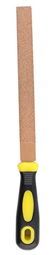 Raspa diamantata piatta da 6 a 12 pollici, lime diamantate per metalli duri, strumento di affilatura e levigatura di precisione con impugnatura ergonomica per intaglio e (20,3 cm/8 pollici)