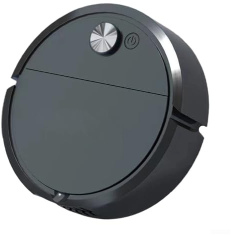 ZAMETTER Roboter-Staubsauger und Wischmopp 3-in-1 intelligenter selbstaufladender Roboter-Staubsauger mit Kehr-Wischfunktionen, Anti-Drop-Sensor für Zuhause, harte Böden, Tierhaare, schwarz (IS18A