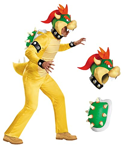 Super Mario Bros DIS85174C Bowser Kostüm, Herren, XXL,Bowser