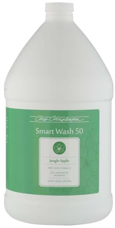 Chris Christensen SmartWash50 Jungle Apple Dog Shampoo - Highly Concentrated Dog Shampoo for Smelly Dogs - Deep Cleansing & Deodourising - Great for All Coat Types - Apple Scent, 3.8L