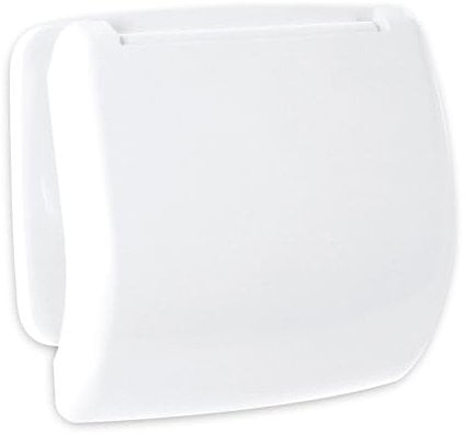 TATAY RTT Toilettenpapierhalter mit Deckel, aus Polypropylen (PP), Farbe Weiß, Maße 29,6x17,4x21,8 cm
