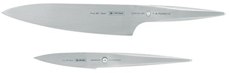 CHROMA Type 301-Design by F.A.Porsche Messerset, P-09 Schälmesser+P-18 Kochmesser, P-918