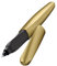 Pelikan 811422 Tintenroller Twist Pure Gold, 1 Tintenroller und 2 Tintenrollerpatronen
