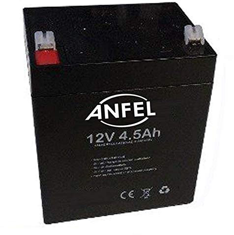 Batteria ricaricabile al Piombo 12V 4,5Ah Faston 4,8mm misure 90 x 70 x 101 mm per UPS allarmi sirene