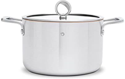 Olavson – Premium-Topf mit Kupferkern – großer antihaftbeschichteter Topf mit Kupferkern – geeignet für Induktion, Backofen oder Herd – Bräter und Kasserolle – 20 cm