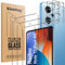 Kiewhay Protector de Pantalla para Redmi Note 12 Pro+ Plus 5G Cristal Templado, 3x Vidrio Templado + 2x Protector de Lente de Cámara, [No para Redmi Note 12 Pro 5G] 99,99% HD Protector - 5 Piezas