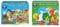 Orchard Toys Three Little Pigs Board Game, Fun Family Game for Children Age 3-6, Dinosaur Themed