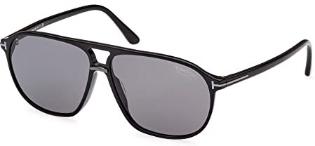 Tom Ford Sonnenbrillen BRUCE FT 1026-N Shiny Black/Grey 61/12/145 Herren