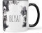 Sunnywall Keramiktasse Kaffeetasse Tasse mit Spruch Statement Blyat - Sarkasmus - lustig - Skull - Skelett Keramik 330ml