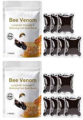 YANINEE 14PCS Bienengift Lymphdrainage Fußbad 7PCS/1Bags