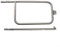 Oceanlend Edelstahl-Brennerrohr für Weber Q300, Q320, Q3000, Q3200, 56,2 cm x 26,4 cm Brenner-Set, BBQ, Gasgrill, Ersatzteile, Zubehör, 39692Q7045E7LV2E7261K53E22PY