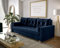 roe furniture Schlafsofa 232x90x88 cm - Sofa mit Schlaffunktion - Schlafcouch mit Bettkassen - Couch für Wohnzimmer - Kollektion SKANDI - Dunkelblau