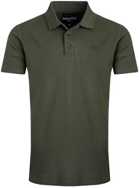 Weird Fish Giles Pique Polo Shirt Deep Lichen Green Size L