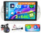 Ohradio 2G+64G Android Autoradio per Fiat 500 2007-2015 Stereo Auto 2 DIN con Wireless Carplay Android Auto Radio FM/RDS WiFi GPS + Retrocamera + MIC - Auto Radio 2DIN 9 Pollici Beige