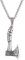 IOETSEUT Herren Halskette Silber Kreuz Halskette personalisierte Wikinger Nordic Odin Hammer Anhänger Halskette für Männer Frauen Perun Axt Retro Stil Religiös Vintage Schmuck das Geschenk