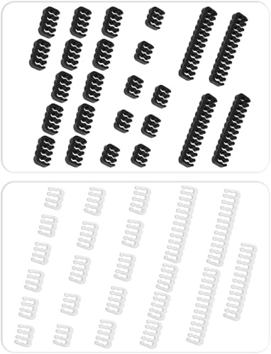 YANBORONSN Cable Comb Kit,PSU Cable Combs,CPU Cable Management,48 pcs set 24-pin x 8,8-pin x 24,6-pin x 16,3mm up to 3.4mm
